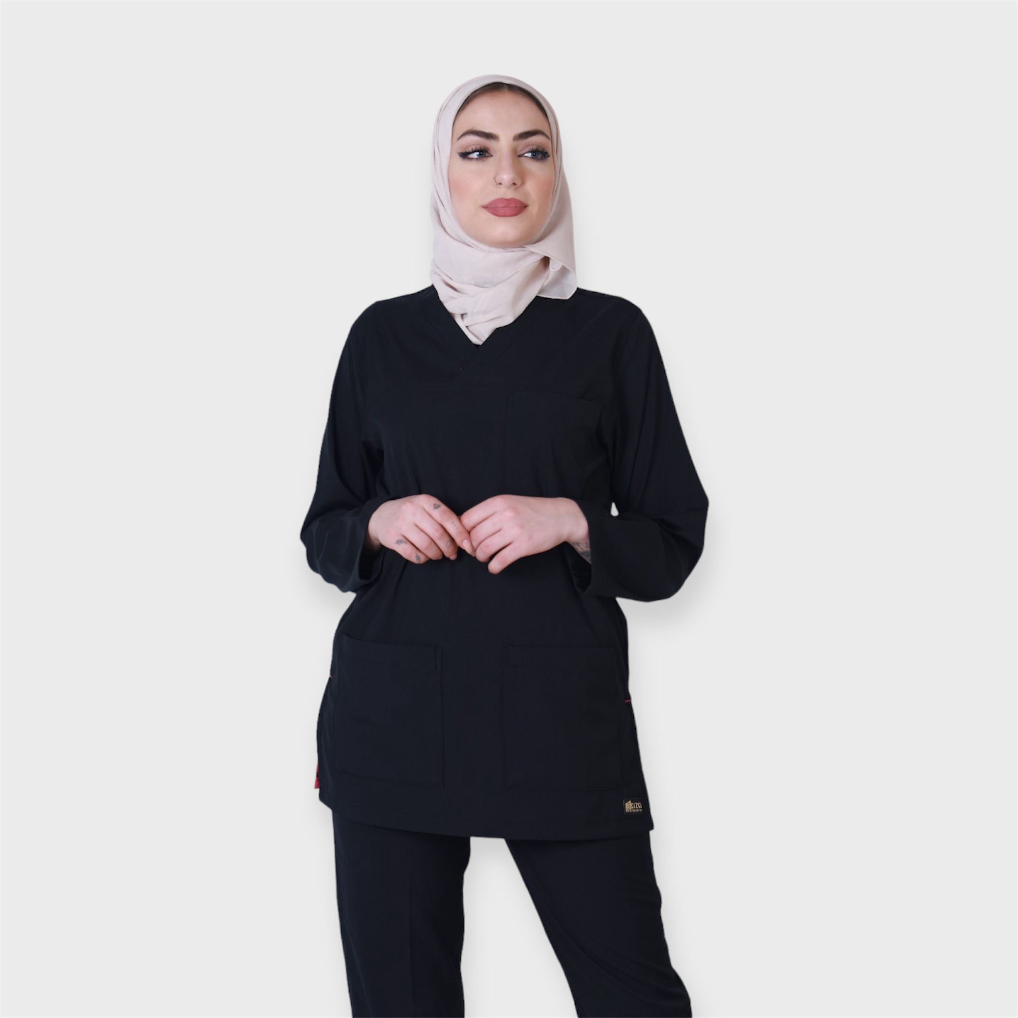 Siyah Likralı Chrrahi Takım / Long Sleeve