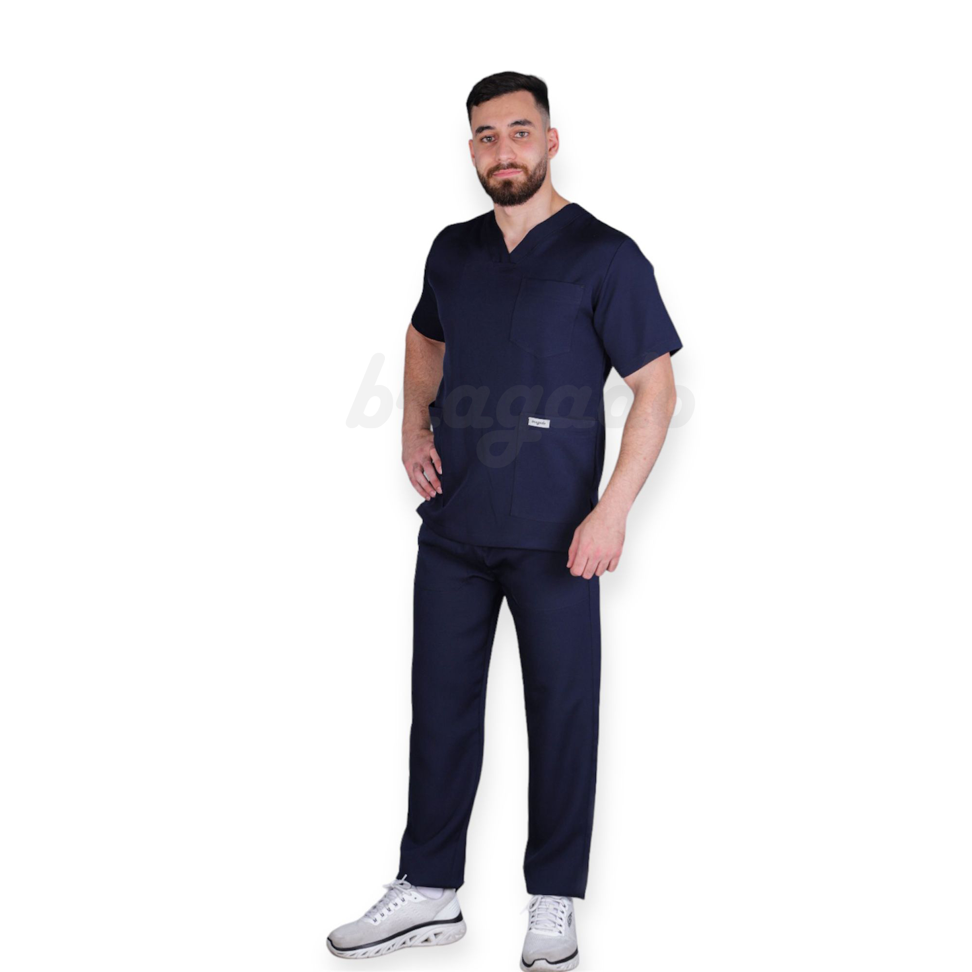 Leon MYT24 Unisex Scrubs S/S NAVY