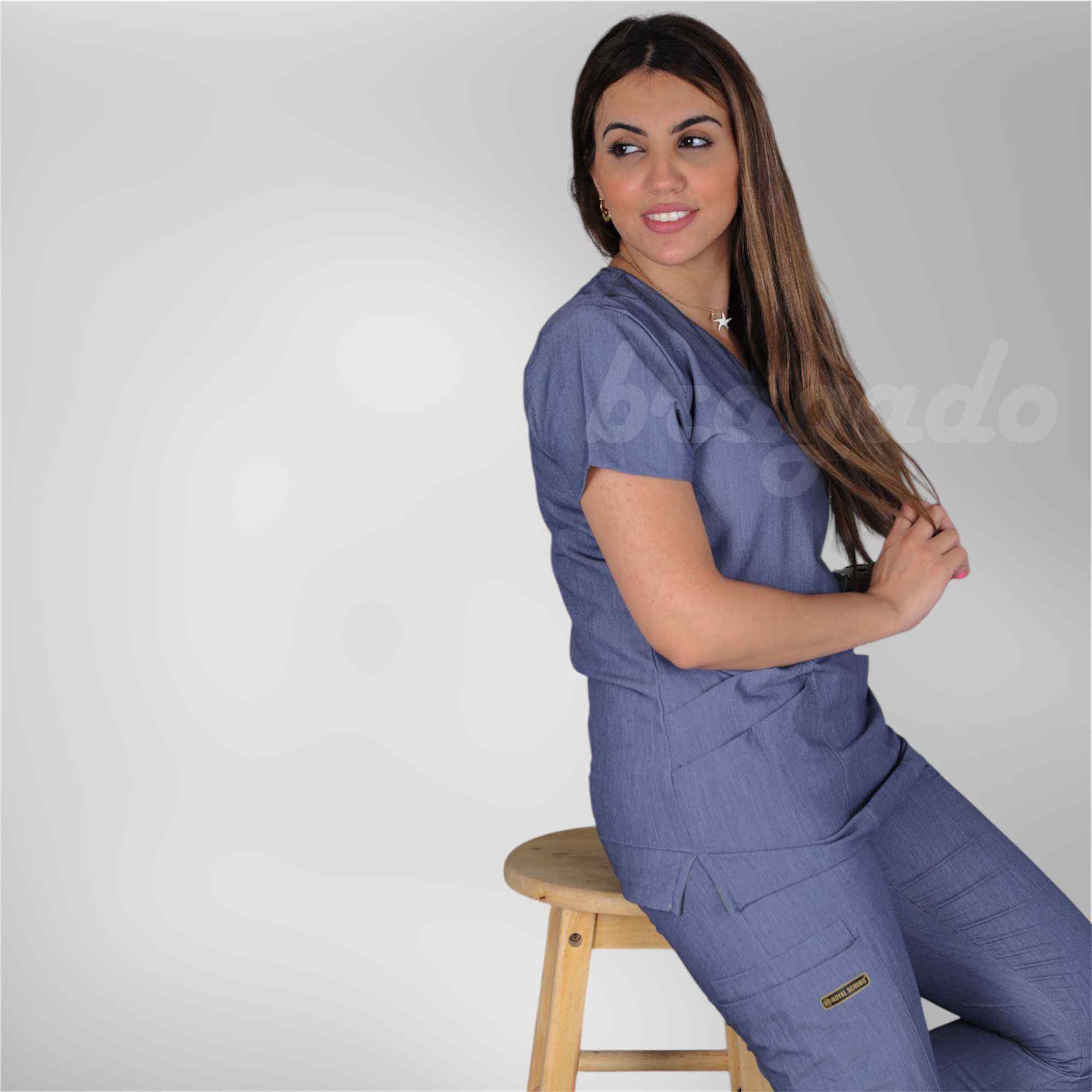 Royal Scrubs Women's Blue Steel