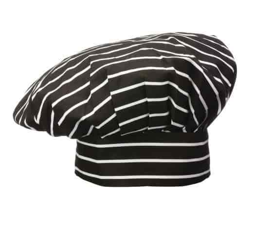 Striped Chef Worker Hat-345