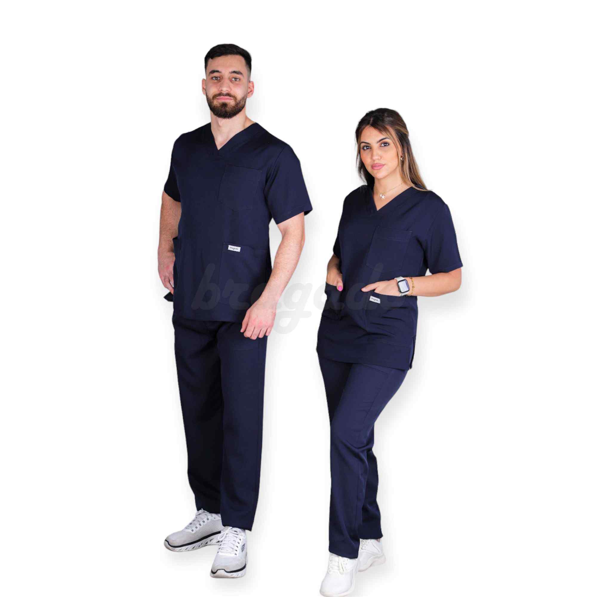 Leon MYT24 Unisex Scrubs S/S NAVY