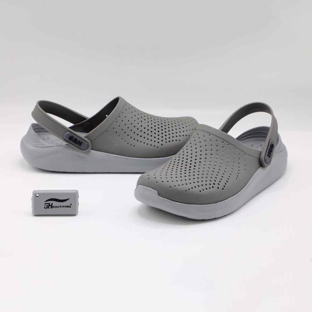 Golf&Horse Mens Clog 9979-1 Gray/G